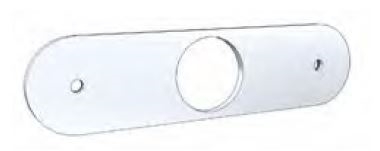 ENTREE ALU POLI POUR SERRURE 25100818 AVEC VIS
