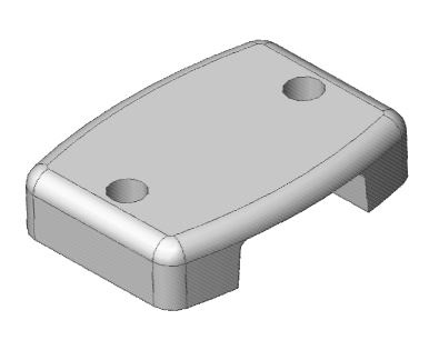 COULISSEAU GUIDE PVC GRIS 20X4